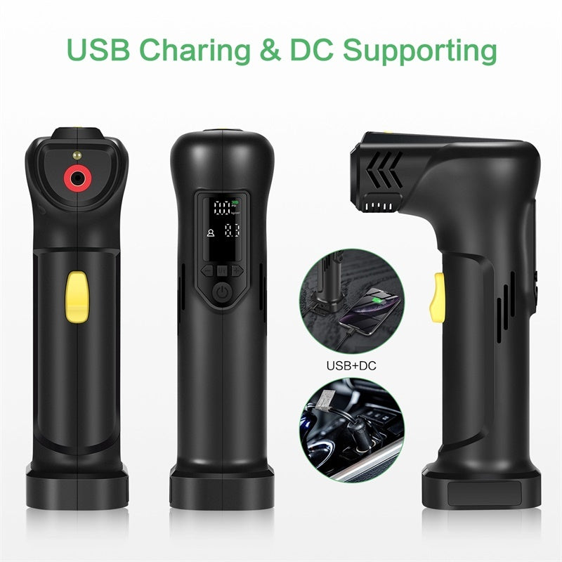 New Wireless Digital Display Car Motorcycle Bicycle Tire Pump 6000MaH Electric Car Air Pump