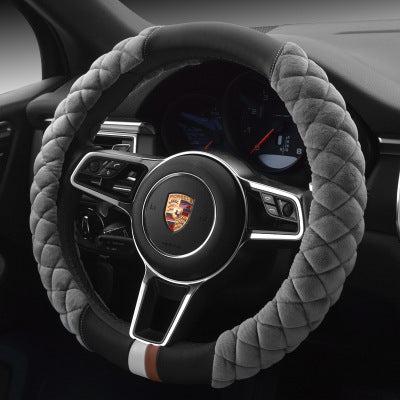 Universal Car Steering Wheel Cover, 38cm Plush Footprint, Automobile Vehicle Steering, Wheel Protector