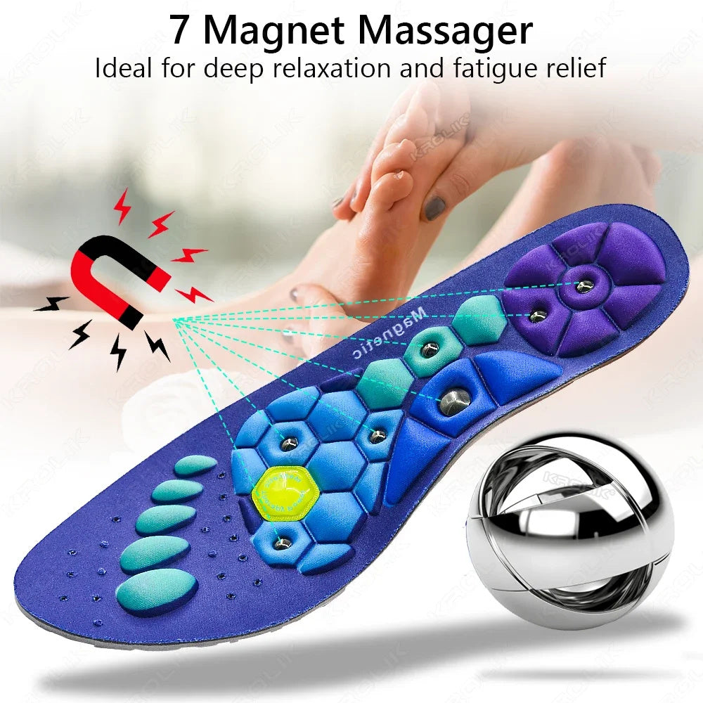 Medical Magnetic Insole, Orthopedic Therapy Sports Insoles, Massage Foot, Slimming Acupressure Anti-fatigue Health Care Shoe Pads