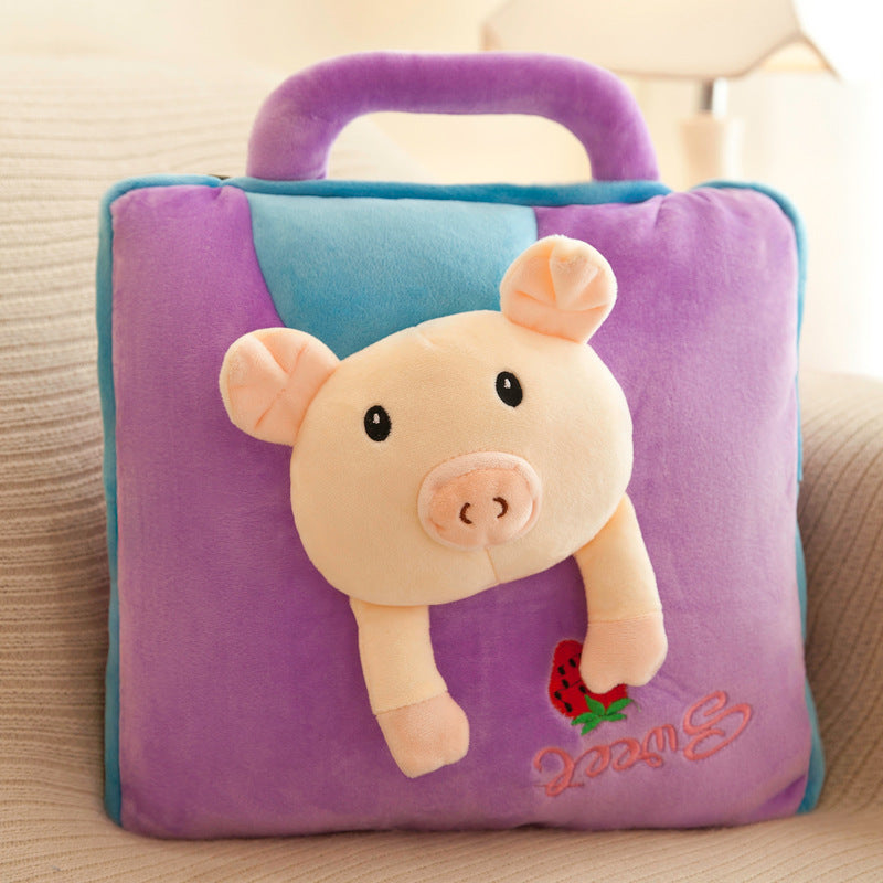 Car Multifunctional Cartoon Pillow Quilt Dual-use