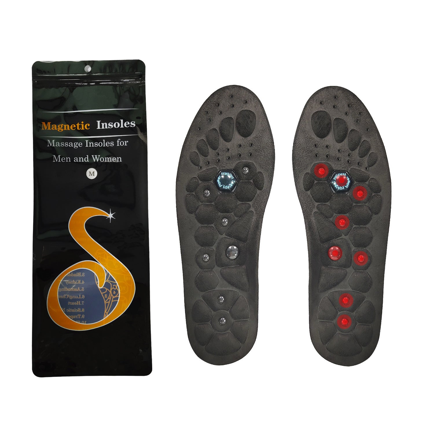 Medical Magnetic Insole, Orthopedic Therapy Sports Insoles, Massage Foot, Slimming Acupressure Anti-fatigue Health Care Shoe Pads