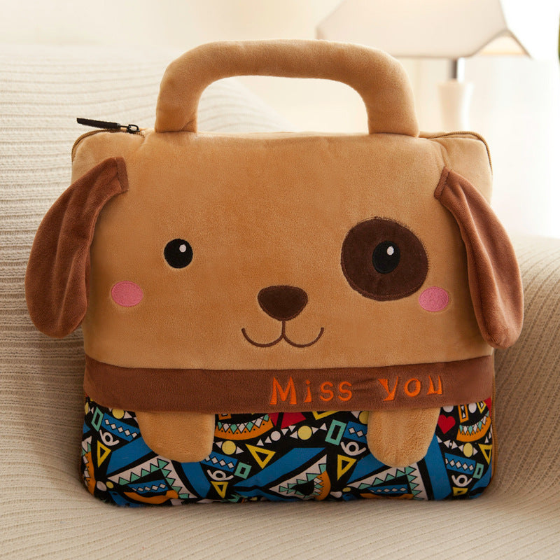 Car Multifunctional Cartoon Pillow Quilt Dual-use