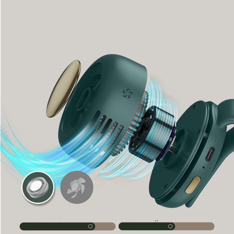 Small Cyclone Portable Buckle Small Fan Mini Portable Pocket Fan