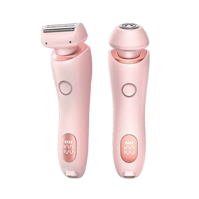 2 In 1 Hair Removal Epilator USB Rechargeable Trimmer Women Body Razor Face Leg Armpit Bikini Pubic Shaver Hair Remover