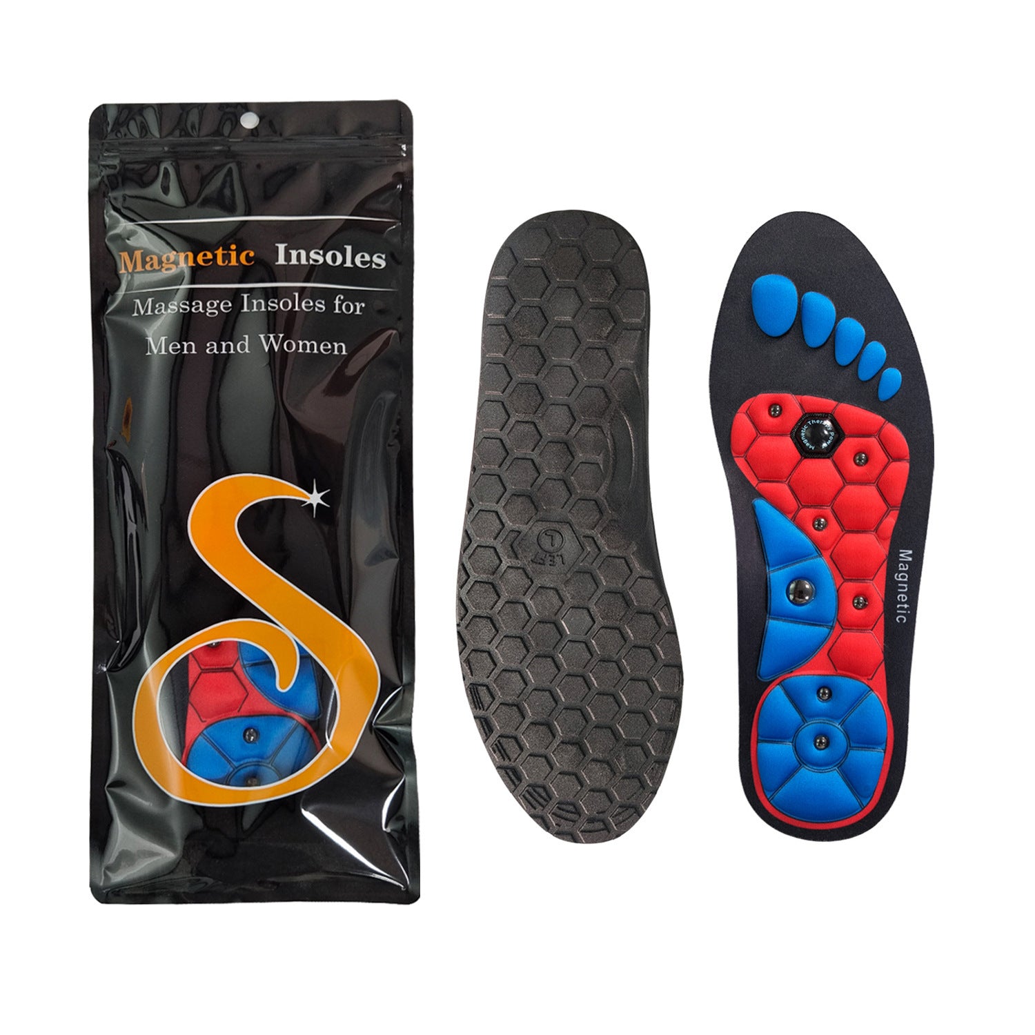 Medical Magnetic Insole, Orthopedic Therapy Sports Insoles, Massage Foot, Slimming Acupressure Anti-fatigue Health Care Shoe Pads