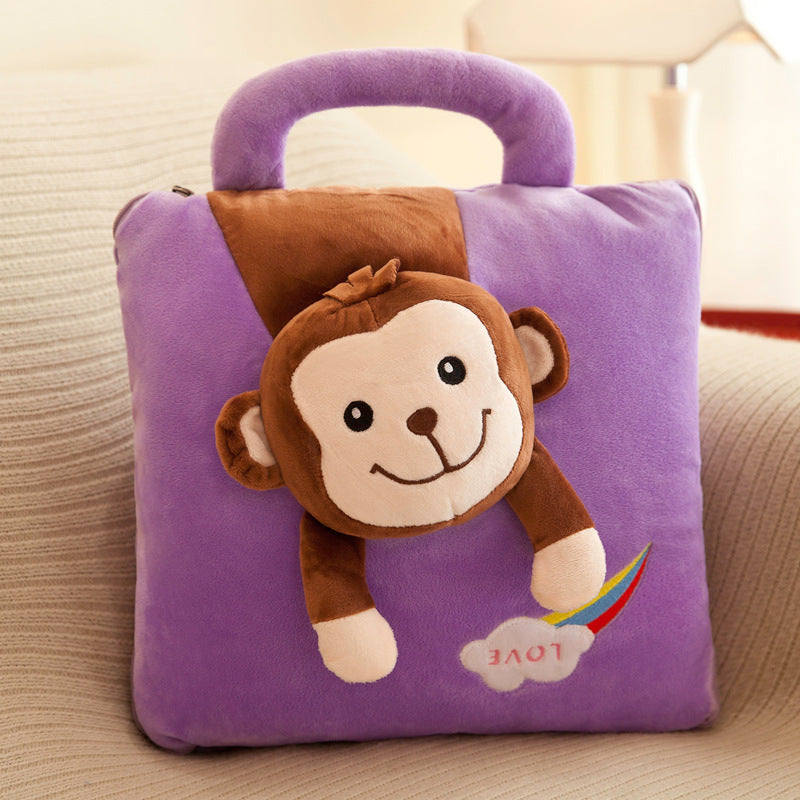 Car Multifunctional Cartoon Pillow Quilt Dual-use