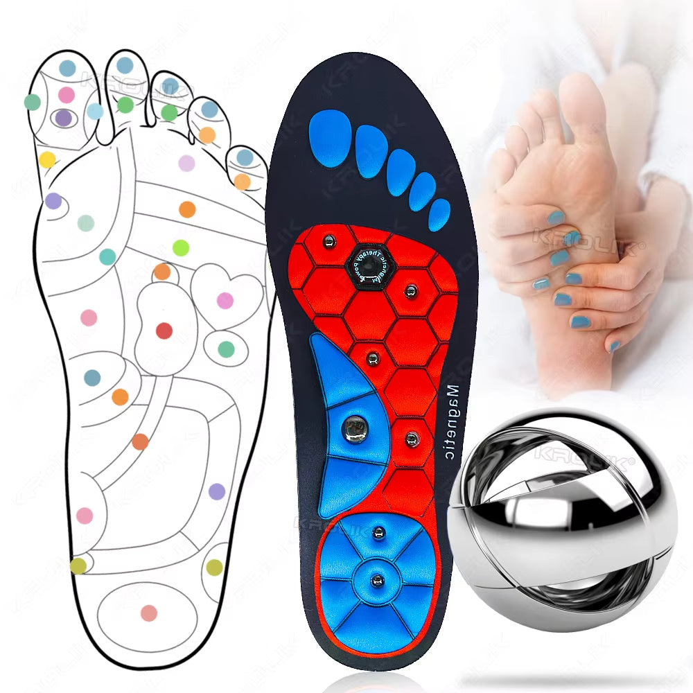 Medical Magnetic Insole, Orthopedic Therapy Sports Insoles, Massage Foot, Slimming Acupressure Anti-fatigue Health Care Shoe Pads