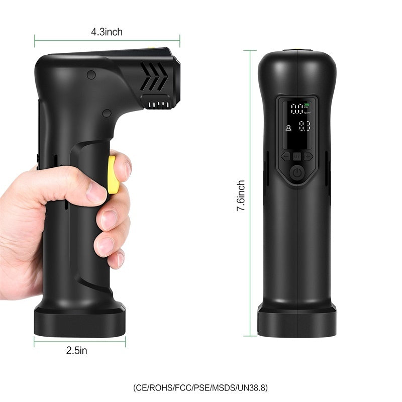 New Wireless Digital Display Car Motorcycle Bicycle Tire Pump 6000MaH Electric Car Air Pump