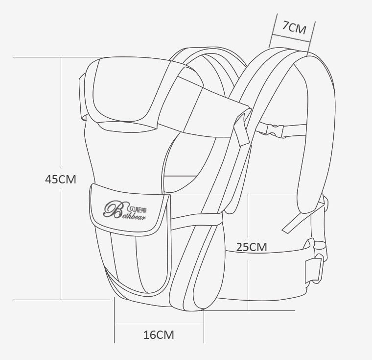 Double Shoulder Baby Carriers, Mother and Child Travel Supplies