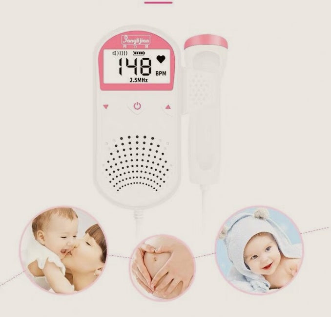 Fetal Heart Rate Monitor Home Pregnancy Baby Fetal Sound Dopler Heart Rate Detector