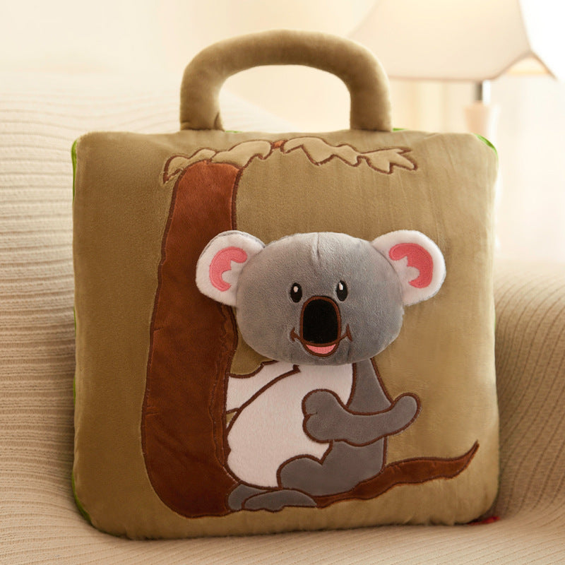 Car Multifunctional Cartoon Pillow Quilt Dual-use