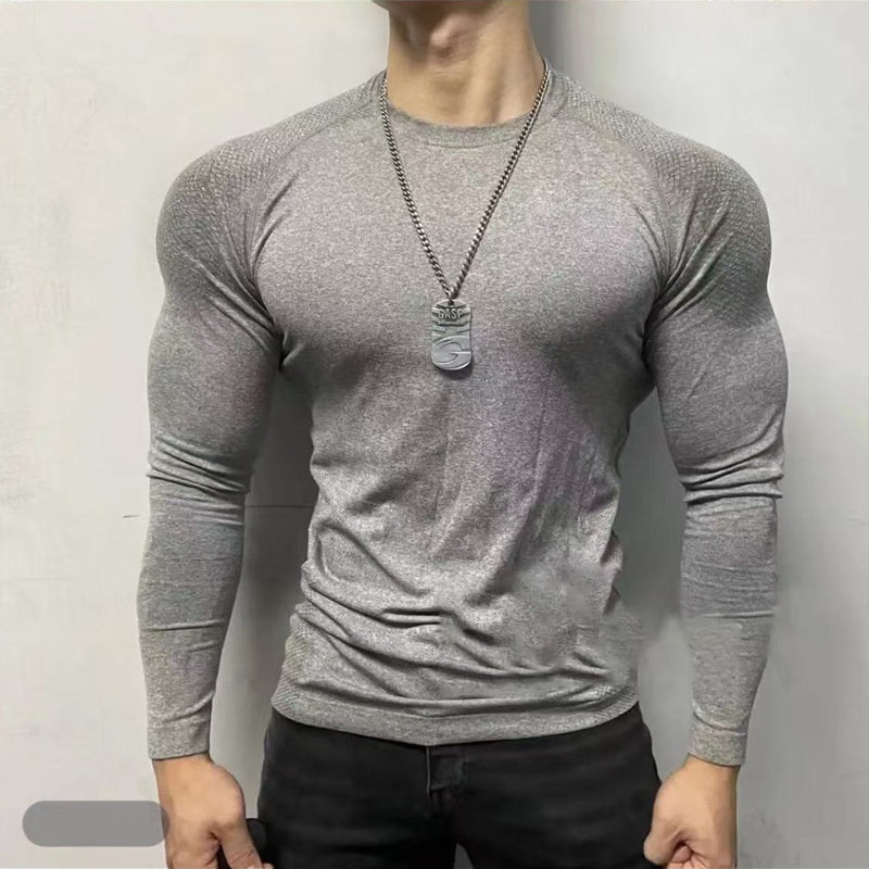 Seamless Long-sleeve Zipper Training Fitness Outdoor Strong Top Slim Fit