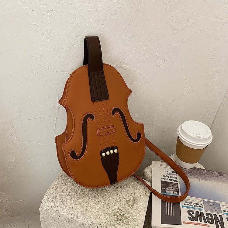 Ladies College Style Retro Violin Backpack